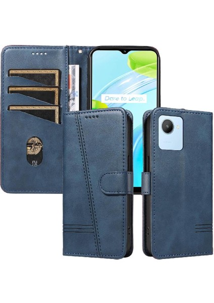 Kredi Kartı Yuvası ile Realme C30 4g Için Filp Durumda Ayrılabilir Siyah Preslenmiş (Yurt Dışından) fiyatları