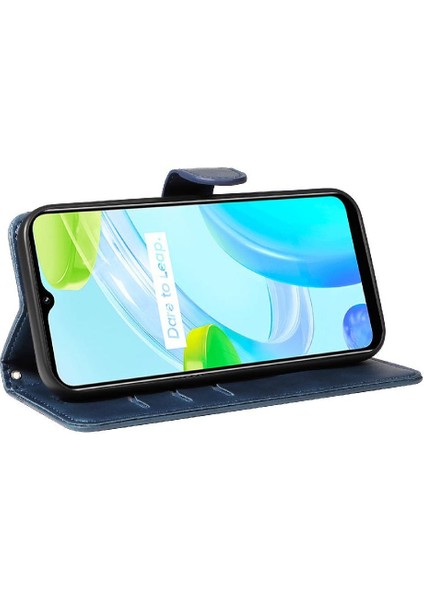 Kredi Kartı Yuvası ile Realme C30 4g Için Filp Durumda Ayrılabilir Siyah Preslenmiş (Yurt Dışından) fırsatları