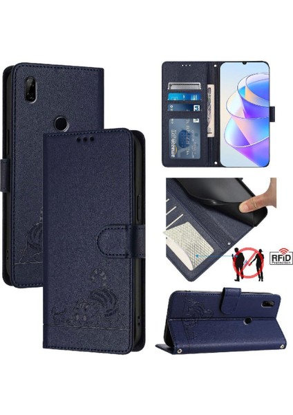 Huawei Y9 Başbakan 2019 Cüzdan Kapak Çevirin Kart Yuvası Tutucu Kickstand (Yurt Dışından)