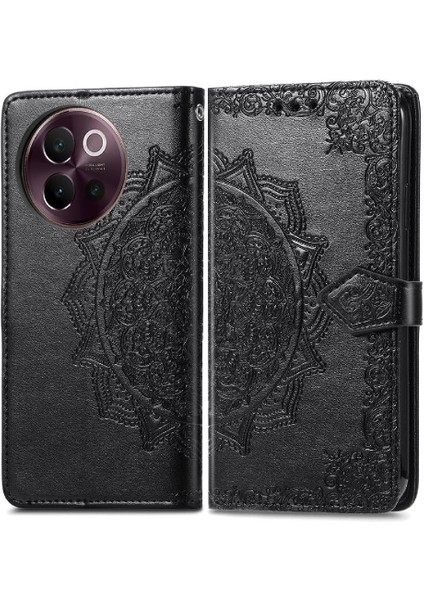 Vıvo V40 Lite Için Flip Case Zarif Desen Basit Iş Darbeye (Yurt Dışından)