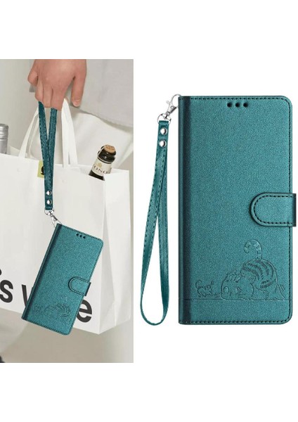 Huawei P40 Pro Kart Yuvası Tutucu Için Kickstand Kedi Rfıd Cüzdan Flip (Yurt Dışından)