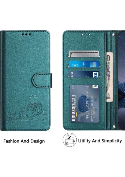 Mays Boutique Huawei P30 Lite Için Kılıf Cüzdan Kapak Çevirin Kart Yuvası Tutucu Kickstand Kedi (Yurt Dışından)