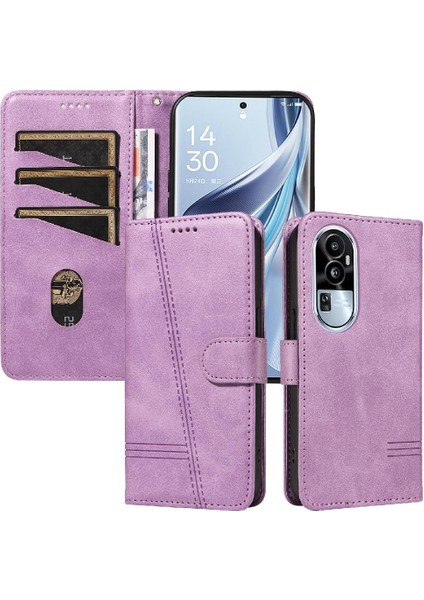 Oppo Filp 10 Pro 5g Için Filp Durumda Preslenmiş Pu Deri Ayrılabilir Siyah Kılıf (Yurt Dışından)