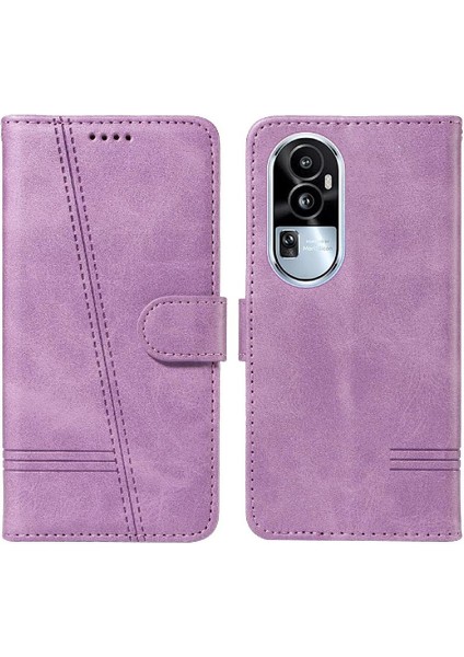 Oppo Filp 10 Pro 5g Için Filp Durumda Preslenmiş Pu Deri Ayrılabilir Siyah Kılıf (Yurt Dışından)