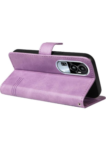 Oppo Filp 10 Pro 5g Için Filp Durumda Preslenmiş Pu Deri Ayrılabilir Siyah Kılıf (Yurt Dışından)