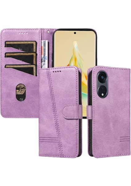 Kredi Kartı Pu ile Oppo RENO8T 5g Ayrılabilir Siyah Bilezik Için Filp Durumda (Yurt Dışından)