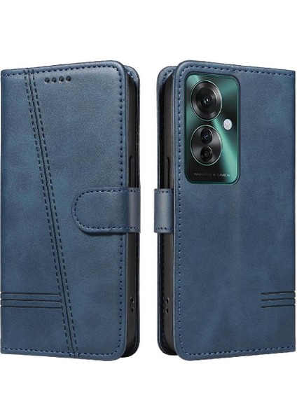 Oppo Filp 11F 5g Için Filp Durumda Ayrılabilir Siyah Bilezik Cüzdan Telefon Kılıfı (Yurt Dışından)