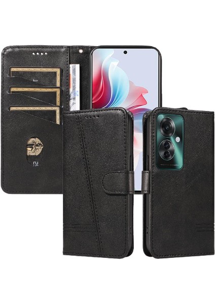 Oppo Filp 11F 5g Için Filp Durumda Ayrılabilir Siyah Bilezik Cüzdan Telefon Kılıfı (Yurt Dışından) fırsatları