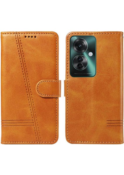 Oppo Filp 11F 5g Için Filp Durumda Ayrılabilir Siyah Bilezik Cüzdan Telefon Kılıfı (Yurt Dışından) modelleri