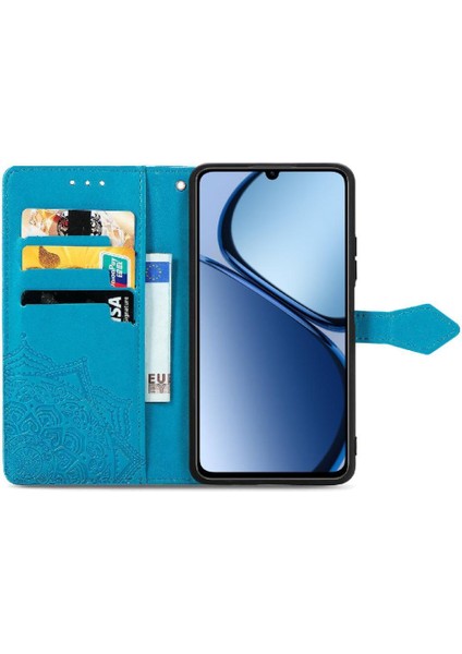 Realme C63 Darbeye Zarif Desen Kapak Kapak Deri Için Flip Case (Yurt Dışından)