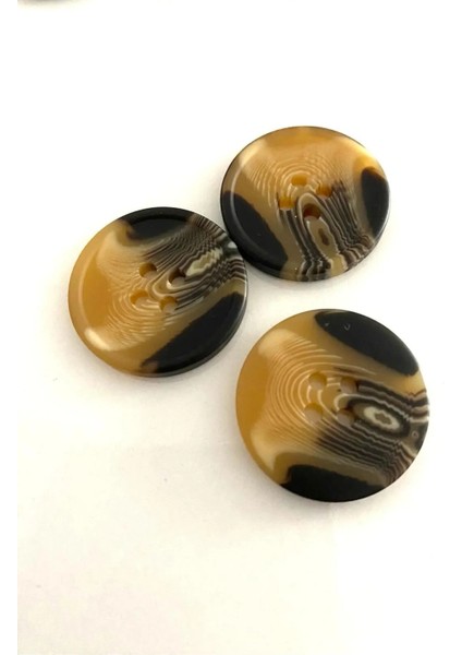 25 mm Kaban ve Trençkot Düğmesi Mat Kahverengi-Bej (8 Adet) fiyatları