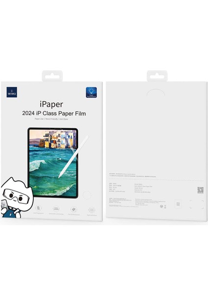 iPad Pro 11 2024 Uyumlu Kağıt Hisli Ekran Koruyucu Wiwu Ipaper Like Tablet Screen Protector