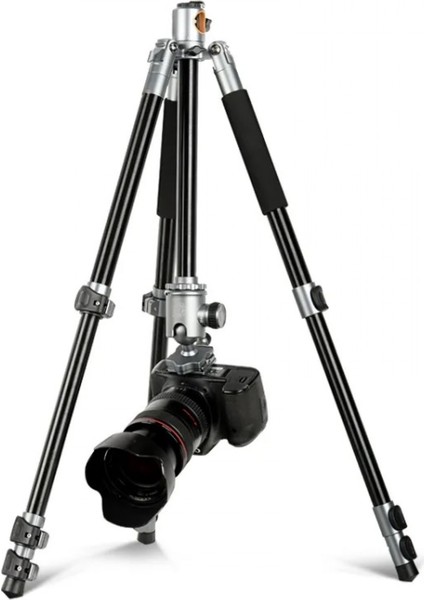 HT-T03 Çok Fonksiyonlu 360 Crossbar Tripod Profesyonel Yatak Dikey Panaromik Başlı Tripod Makro Hassas 160 cm