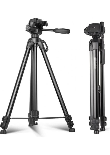 HT-T04 Alüminyum 173 cm Tripod Profesyonel Taşınabilir Dslr Cep Telefonu Tripodu