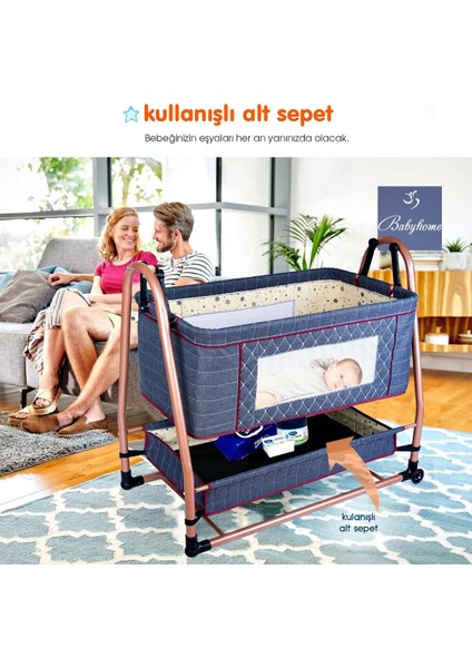 1010 Qool Yeni Doğan 8 In 1 Full Set Travel Sistem Bebek Arabası 505 Anne Yanı Sepet Beşik