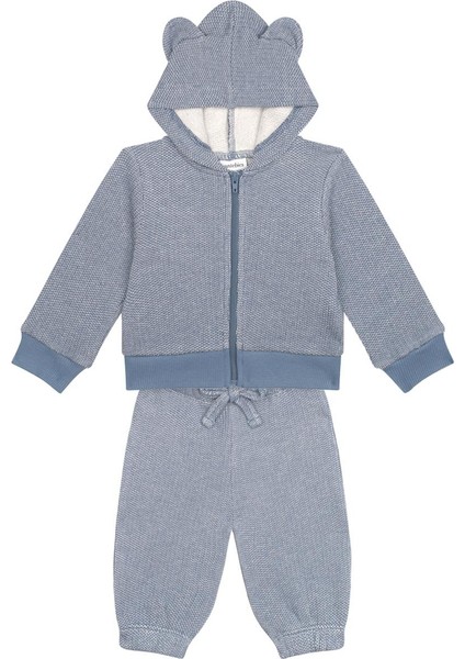 Mavi Futter Ayı Kulaklı Sweatshirt Pantolon Set fiyatları