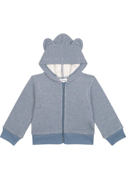 Mavi Futter Ayı Kulaklı Sweatshirt Pantolon Set modelleri