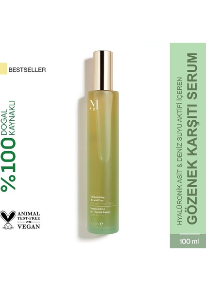 Nemlendirici & Gözenek Karşıtı Aktif Yüz Suyu 100 mL