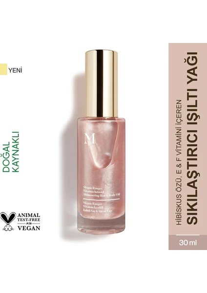 Sloane Ranger Vitamin İçerikli Işıltılı Saç & Vücut Yağı 30 ml