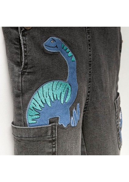 Nakışlı Unisex Çocuk Salopet