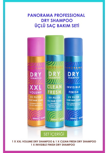 Panorama Professional Dry Shampoo Clean Fresh Uv Filtre Kuru Şampuan