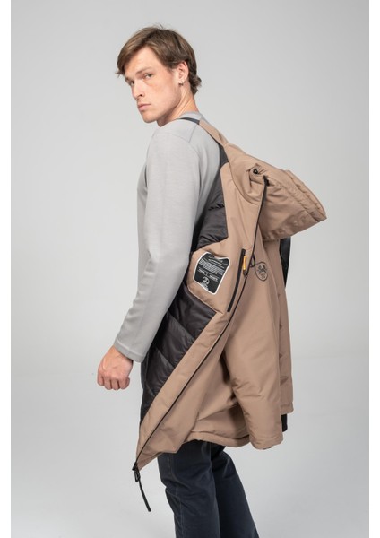 Erkek Yağmur ve Rüzgar Geçirmez Kumaşdan Içi Askılıklı Kışlık Klasik Mont fırsatları