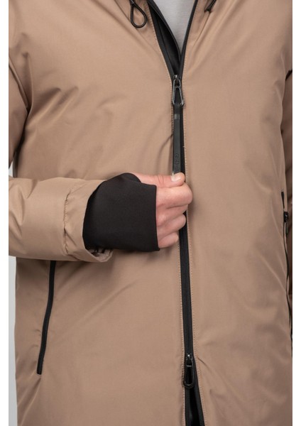 Erkek Yağmur ve Rüzgar Geçirmez Kumaşdan Içi Askılıklı Kışlık Klasik Mont indirimleri