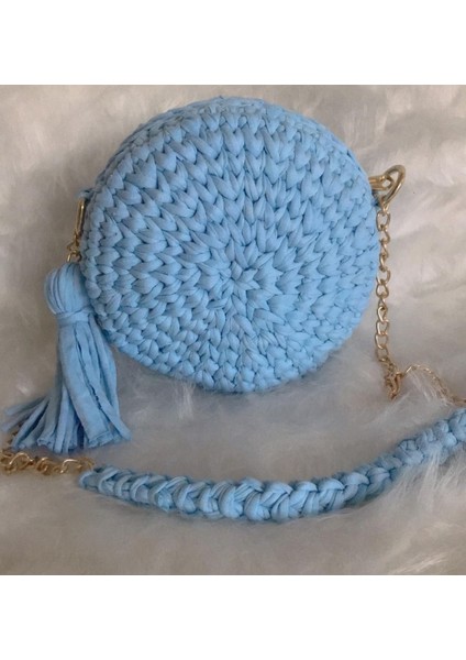 Makaron Model El Örgüsü Çanta