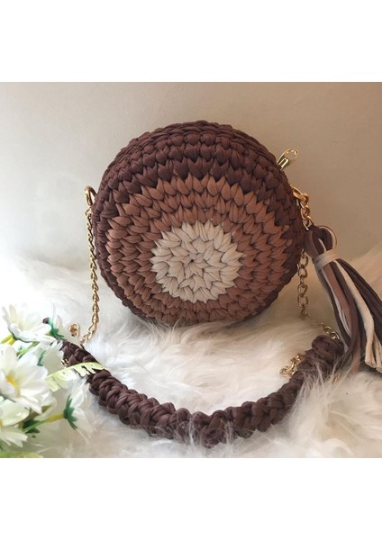 Makaron Model El Örgüsü Çanta