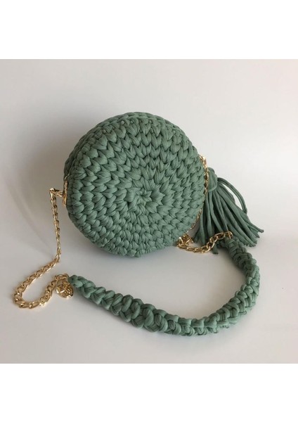 Makaron Model El Örgüsü Çanta