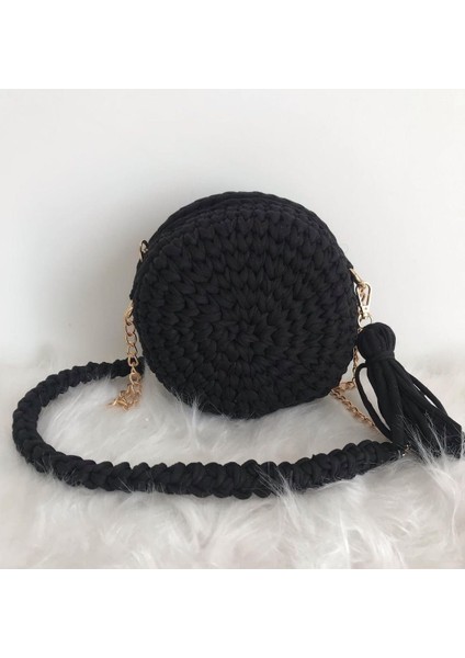 Makaron Model El Örgüsü Çanta