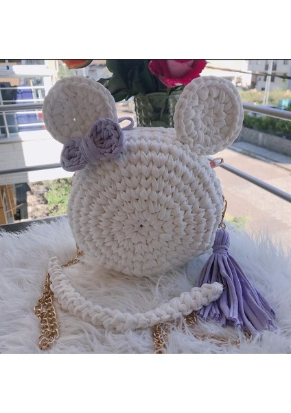 Makaron Model El Örgüsü Çanta