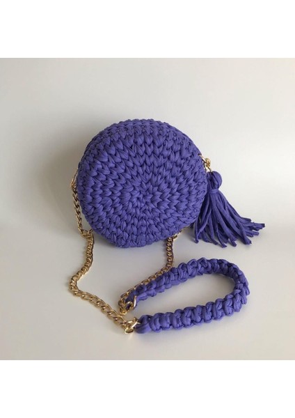 Makaron Model El Örgüsü Çanta