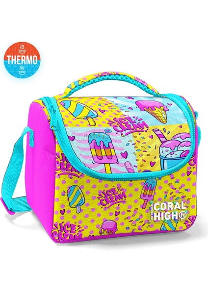 Kids Mixed Dondurma Desenli Thermo Beslenme Çantası 11878