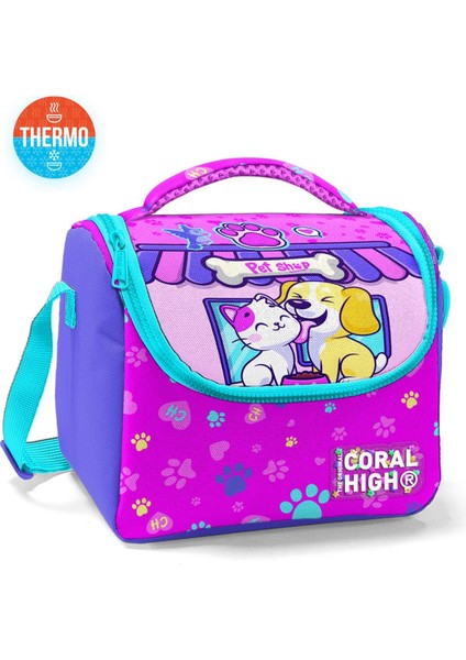 Kids Kedi Köpek Desenli Thermo Beslenme Çantası 11879