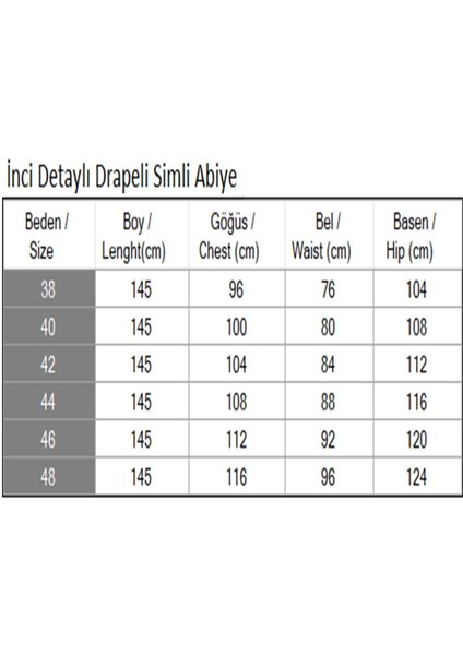 Inci Detaylı Drapeli Simli Abiye Gri 19189