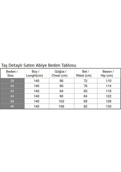 Taş Detaylı Saten Abiye Indigo 19901