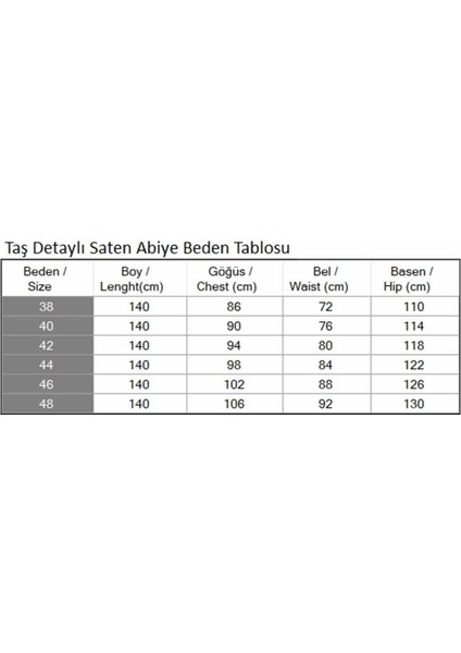 Taş Detaylı Saten Abiye Siyah 19901