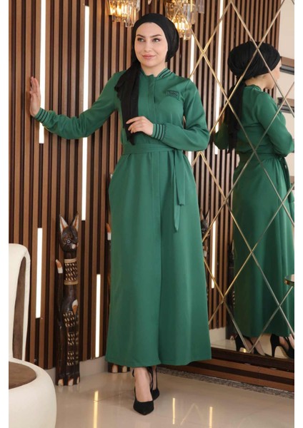 Missvalle Gizli Düğmeli Ribanalı Ferace Zümrüt 18901 fırsatları