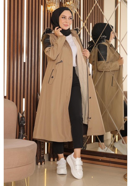 Moda Mihram Garni Detaylı Mont Vizon 10385