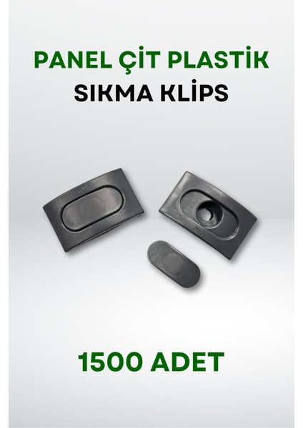 Panel Çit Plastik Sıkma Klips (1500 Adet)