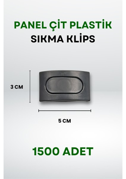 Panel Çit Plastik Sıkma Klips (1500 Adet) fiyatları