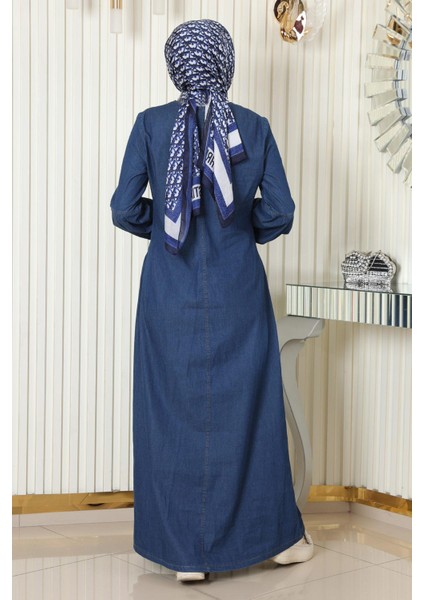 Missvalle Fermuar Detaylı Kot Elbise Koyu Mavi 19138 fırsatları