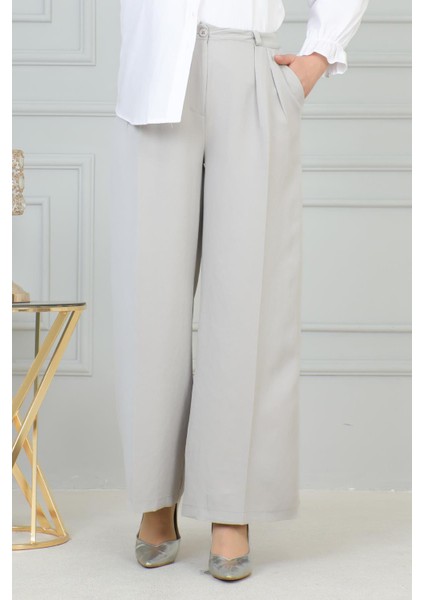 Missvalle Bol Paça Pantolon Gri 6099 fiyatları