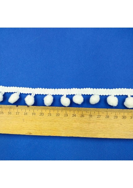 Beyaz Şerit Ponpon 5 mt fırsatları