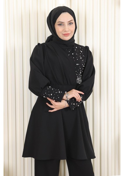 Missvalle Incili Ikili Takım Siyah 17801 fiyatları