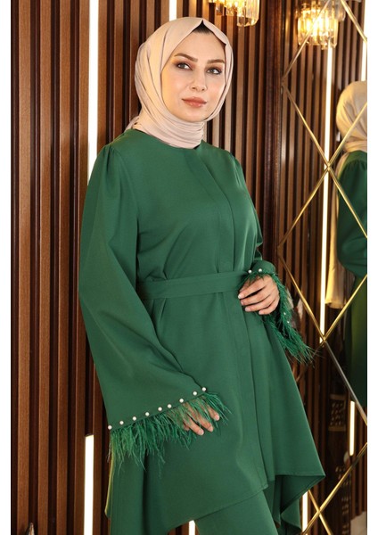 Missvalle Tüy Detaylı Takım Zümrüt 19131 fiyatları