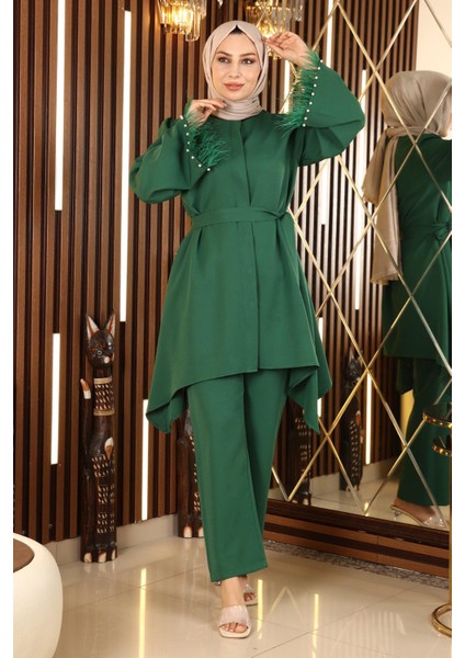 Missvalle Tüy Detaylı Takım Zümrüt 19131 modelleri