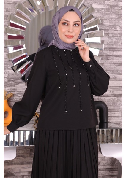 Missvalle Inci ve Taş Detaylı Takım Siyah 19135 fiyatları