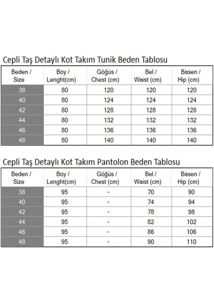 Cepli Taş Detaylı Kot Takım Koyu Mavi 19207